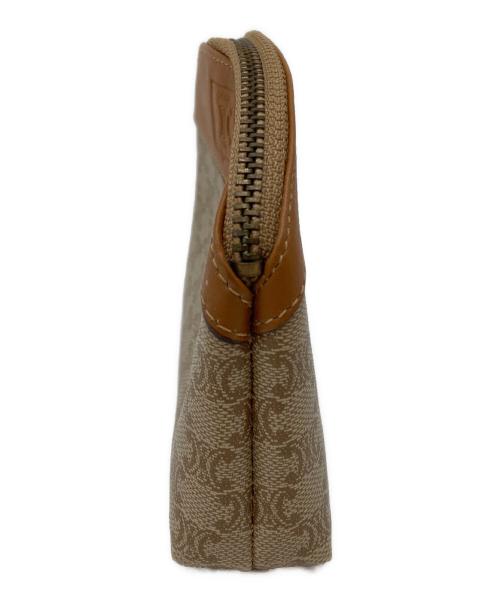 CELINE（セリーヌ）CELINE (セリーヌ) ミニポーチ　CELINE（セリーヌ）　マカダム ブラウンの古着・服飾アイテム