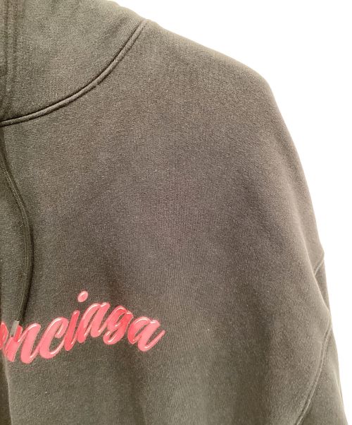 BALENCIAGA（バレンシアガ）BALENCIAGA (バレンシアガ) プルオーバーパーカー ブラック サイズ:Lの古着・服飾アイテム