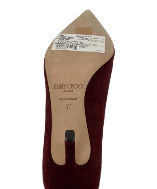 JIMMY CHOO（ジミーチュウ）JIMMY CHOO (ジミーチュウ) ヒールパンプス ボルドー サイズ:SIZE 37 未使用品の古着・服飾アイテム