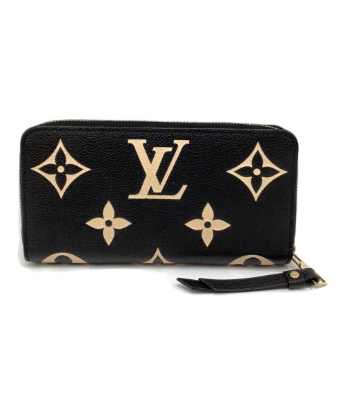 LOUIS VUITTON（ルイ ヴィトン）LOUIS VUITTON (ルイ ヴィトン) バイカラーモノグラムアンプラント ジッピーウォレット ブラックの古着・服飾アイテム
