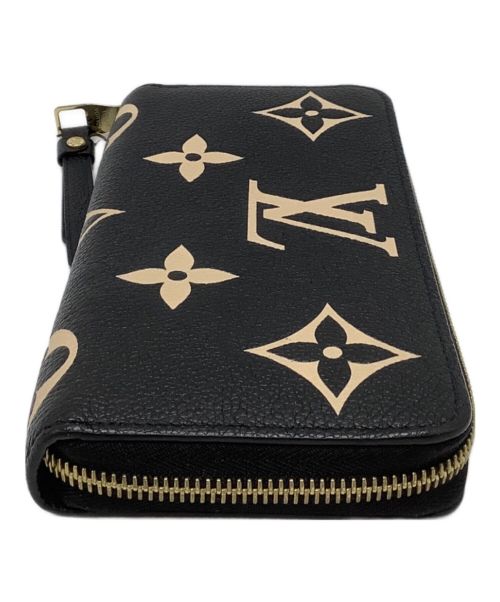 LOUIS VUITTON（ルイ ヴィトン）LOUIS VUITTON (ルイ ヴィトン) バイカラーモノグラムアンプラント ジッピーウォレット ブラックの古着・服飾アイテム