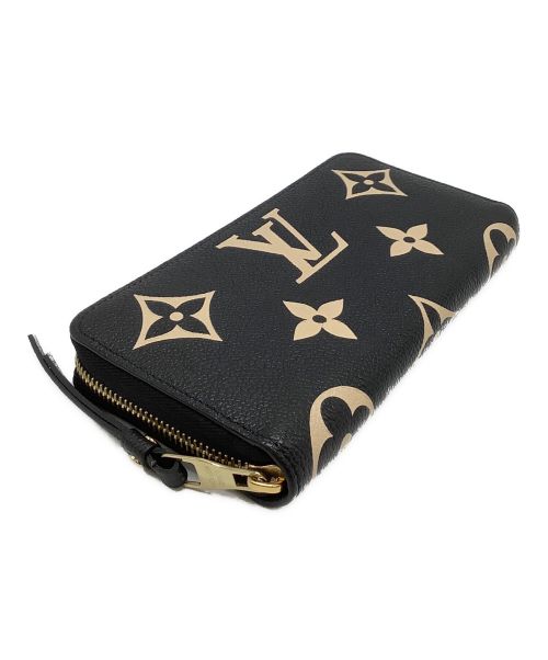 LOUIS VUITTON（ルイ ヴィトン）LOUIS VUITTON (ルイ ヴィトン) バイカラーモノグラムアンプラント ジッピーウォレット ブラックの古着・服飾アイテム
