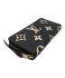中古・古着 LOUIS VUITTON (ルイ ヴィトン) バイカラーモノグラムアンプラント ジッピーウォレット ブラック：75000円