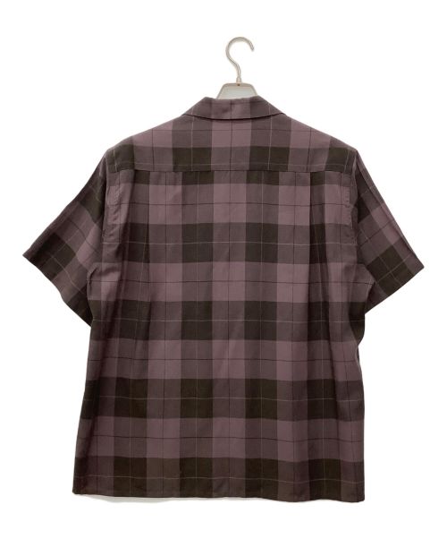 WACKO MARIA（ワコマリア）WACKO MARIA (ワコマリア) オンブレチェックオープンカラーシャツ パープル サイズ:Lの古着・服飾アイテム