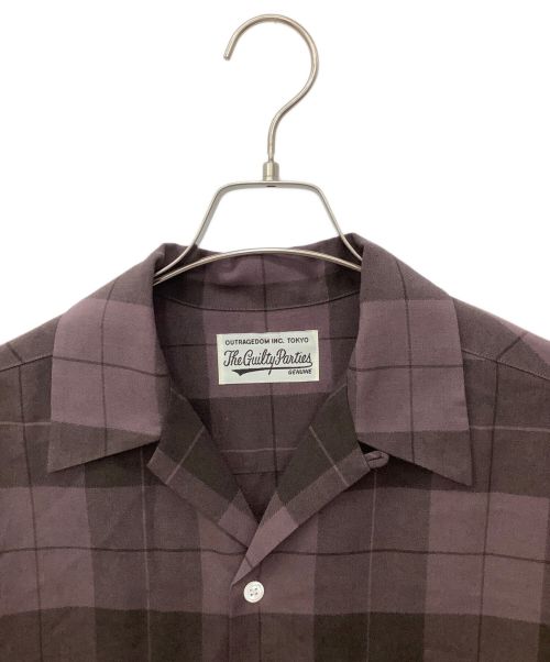 WACKO MARIA（ワコマリア）WACKO MARIA (ワコマリア) オンブレチェックオープンカラーシャツ パープル サイズ:Lの古着・服飾アイテム