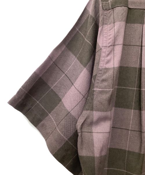 WACKO MARIA（ワコマリア）WACKO MARIA (ワコマリア) オンブレチェックオープンカラーシャツ パープル サイズ:Lの古着・服飾アイテム