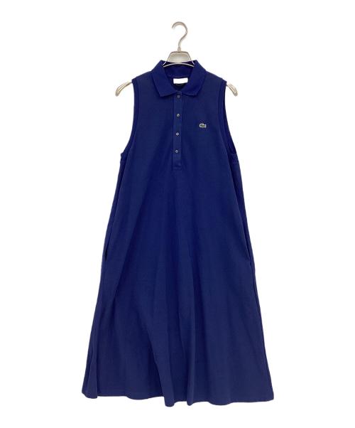 LACOSTE（ラコステ）LACOSTE (ラコステ) ベルトデザインノースリーブポロシャツドレス ネイビー サイズ:40 未使用品の古着・服飾アイテム