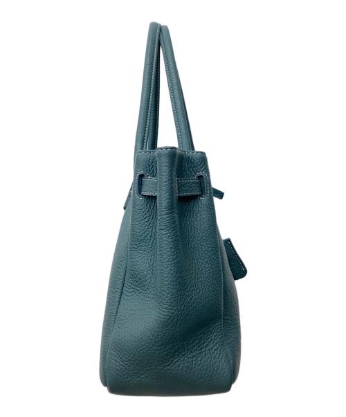 傳濱野（デンハマノ）傳濱野 (デンハマノ) ハンドバッグ ターコイズブルーの古着・服飾アイテム
