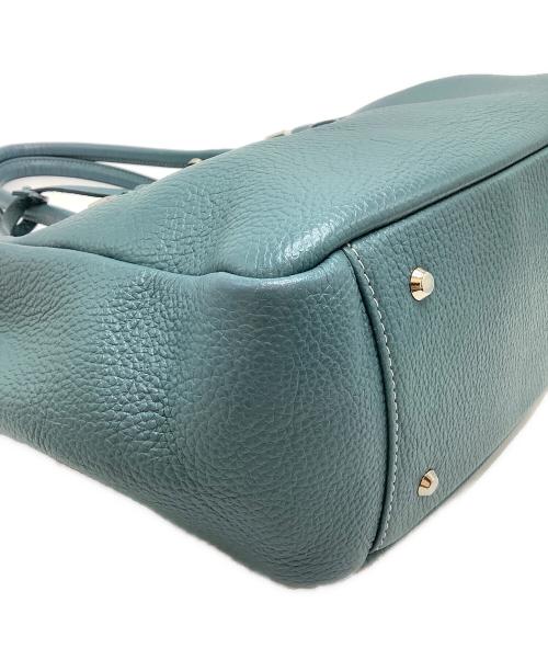 傳濱野（デンハマノ）傳濱野 (デンハマノ) ハンドバッグ ターコイズブルーの古着・服飾アイテム