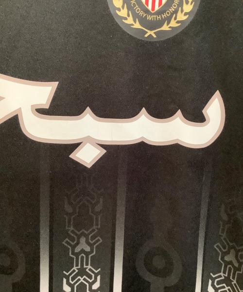 SUPREME（シュプリーム）Supreme (シュプリーム) arabic logo soccer　ゲームシャツ ブラック サイズ:Sの古着・服飾アイテム