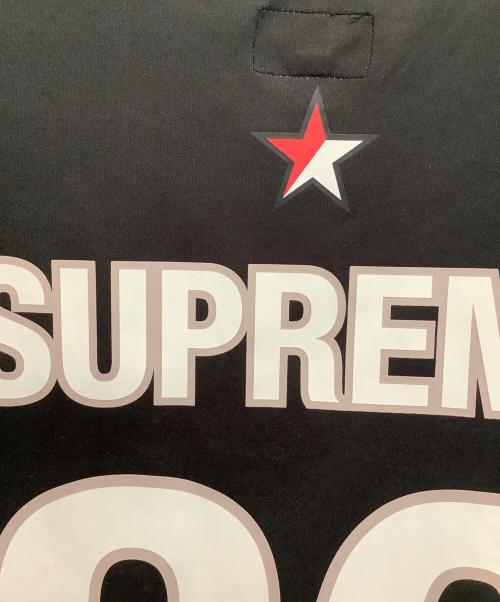 SUPREME（シュプリーム）Supreme (シュプリーム) arabic logo soccer　ゲームシャツ ブラック サイズ:Sの古着・服飾アイテム
