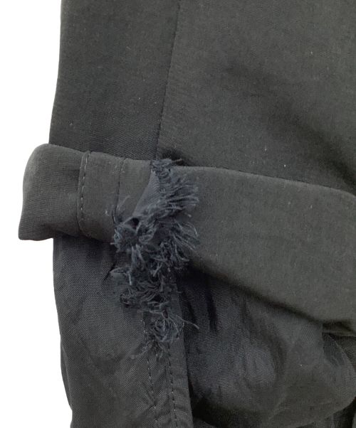 GROUND Y（グラウンドワイ）GROUND Y (グラウンドワイ) クレープデシンダブルジャケット ブラック サイズ:3の古着・服飾アイテム