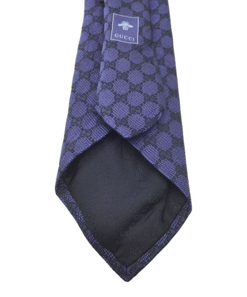 GUCCI（グッチ）GUCCI (グッチ) ＧＧパターンネクタイ ネイビー ネイビー サイズ:不明の古着・服飾アイテム