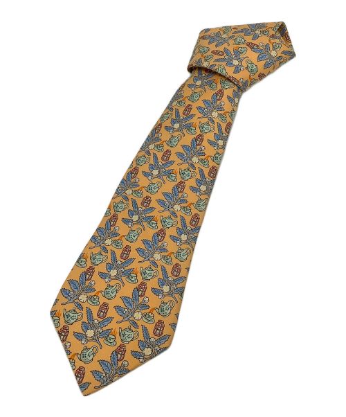 HERMES（エルメス）HERMES (エルメス) ネクタイ　HERMES（エルメス） オレンジ サイズ:-の古着・服飾アイテム