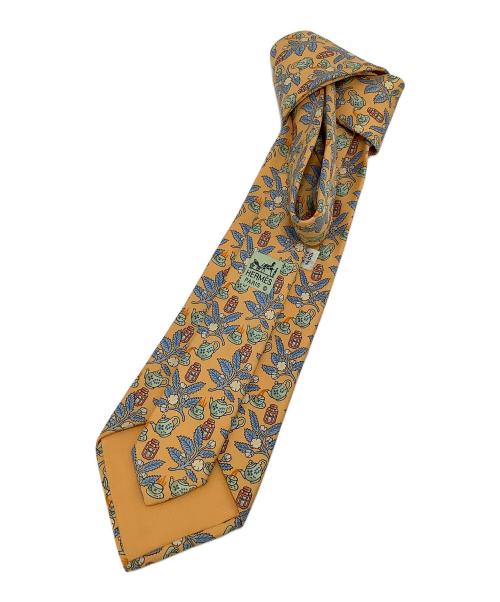 HERMES（エルメス）HERMES (エルメス) ネクタイ　HERMES（エルメス） オレンジ サイズ:-の古着・服飾アイテム
