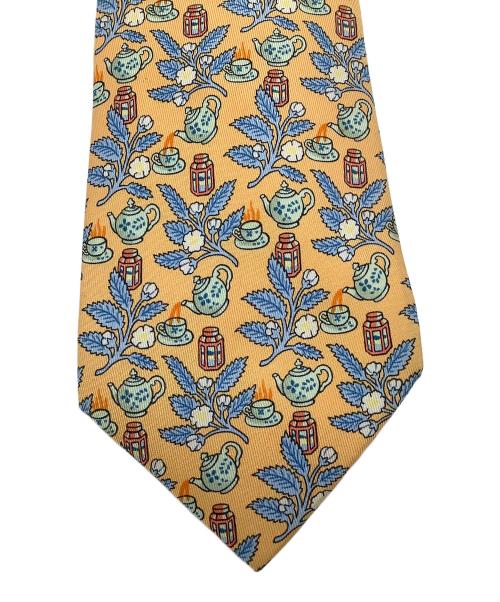 HERMES（エルメス）HERMES (エルメス) ネクタイ　HERMES（エルメス） オレンジ サイズ:-の古着・服飾アイテム