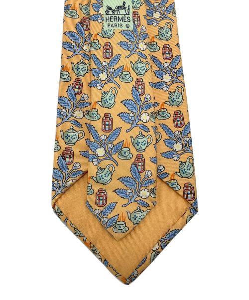HERMES（エルメス）HERMES (エルメス) ネクタイ　HERMES（エルメス） オレンジ サイズ:-の古着・服飾アイテム