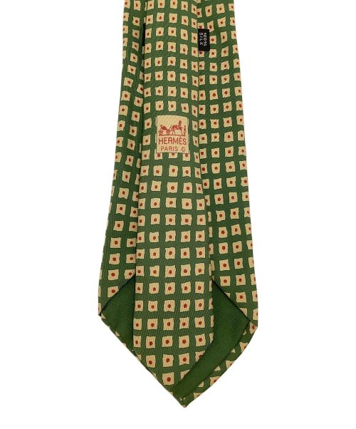 HERMES（エルメス）HERMES (エルメス) ネクタイ　HERMES（エルメス） グリーン サイズ:-の古着・服飾アイテム