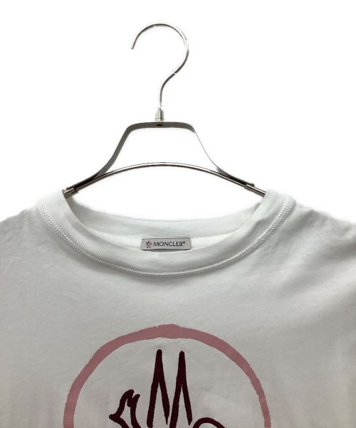 MONCLER（モンクレール）MONCLER (モンクレール) カットソー ホワイト サイズ:XSの古着・服飾アイテム