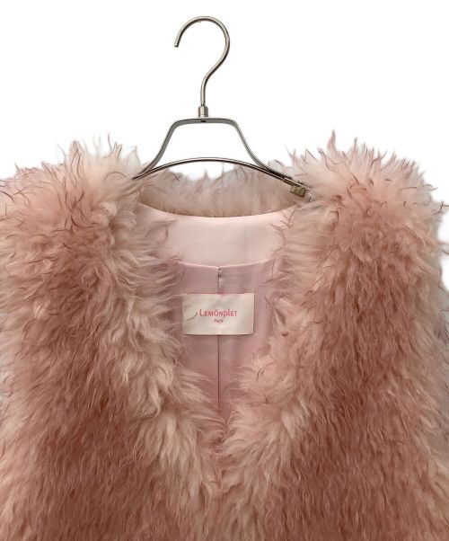 LEMONPLET（レモンプレット）LEMONPLET (レモンプレット) エコファーベスト ピンク サイズ:М 未使用品の古着・服飾アイテム