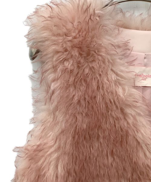 LEMONPLET（レモンプレット）LEMONPLET (レモンプレット) エコファーベスト ピンク サイズ:М 未使用品の古着・服飾アイテム