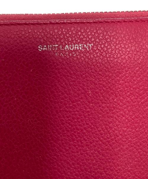 Saint Laurent Paris（サンローランパリ）Saint Laurent Paris (サンローランパリ) 長財布 ピンクの古着・服飾アイテム
