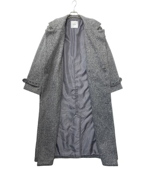 ACLENT（アクレント）ACLENT (アクレント) チェスターロングコート グレー サイズ:FREEの古着・服飾アイテム