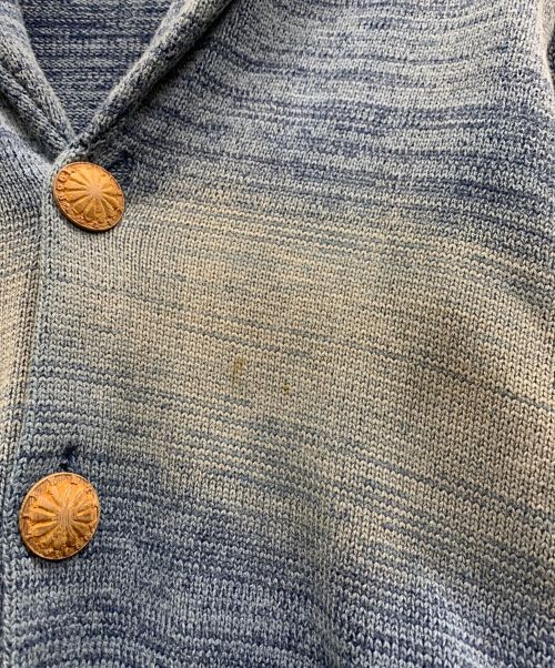 Ron Herman（ロンハーマン）Ron Herman (ロンハーマン) ショールカラーカーディガン ブルー サイズ:Mの古着・服飾アイテム