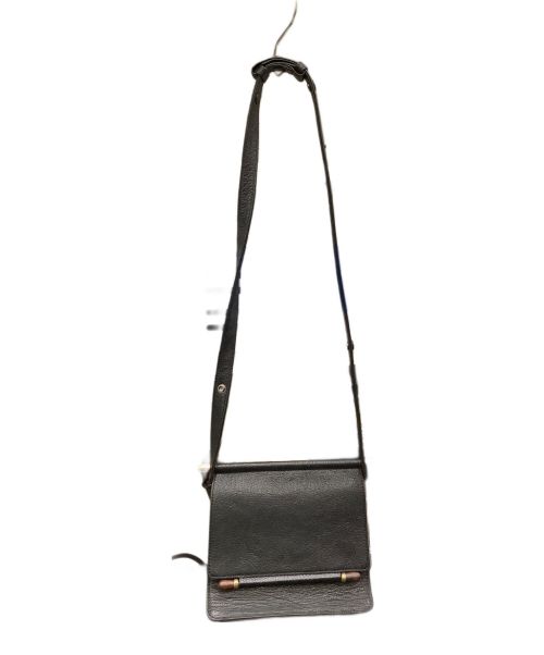 TOFF&LOADSTONE（トフアンドロードストーン）TOFF&LOADSTONE (トフアンドロードストーン) レザーショルダーバッグ　TOFF&LOADSTON（トフアンドロードストーン） ブラックの古着・服飾アイテム