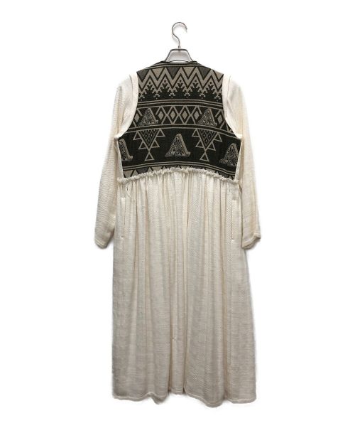 YuumiARIA（ユウミアリア）YuumiARIA (ユウミアリア) ガウンコート ベージュ サイズ:Freeの古着・服飾アイテム