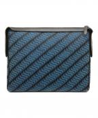 SMYTHSONスマイソン）の古着「クラッチバッグ」｜ブラック×ブルー