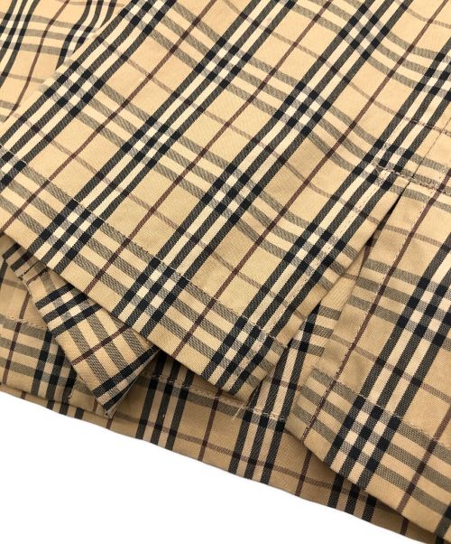 BURBERRY BLACK LABEL（バーバリーブラックレーベル）BURBERRY BLACK LABEL (バーバリーブラックレーベル) 半袖ジップシャツ ブラウン サイズ:SIZE 2の古着・服飾アイテム