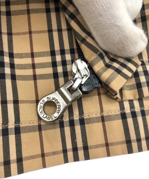 BURBERRY BLACK LABEL（バーバリーブラックレーベル）BURBERRY BLACK LABEL (バーバリーブラックレーベル) 半袖ジップシャツ ブラウン サイズ:SIZE 2の古着・服飾アイテム