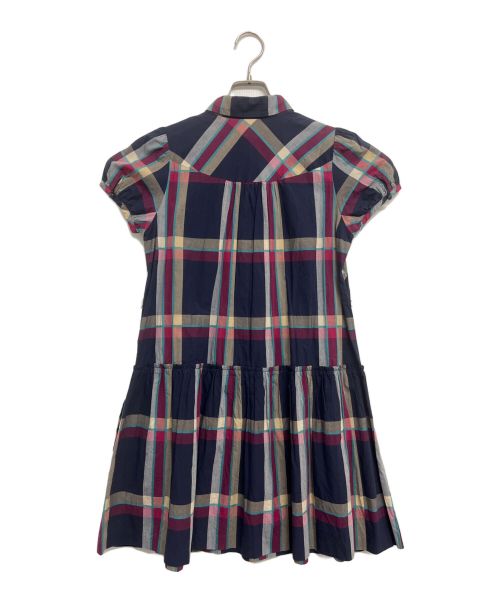 BURBERRY BLUE LABEL（バーバリー ブルー レーベル）BURBERRY BLUE LABEL (バーバリーブルーレーベル) フリルシャツワンピース マルチカラー サイズ:SIZE 36の古着・服飾アイテム