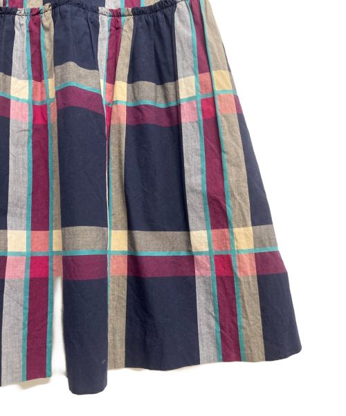 BURBERRY BLUE LABEL（バーバリー ブルー レーベル）BURBERRY BLUE LABEL (バーバリーブルーレーベル) フリルシャツワンピース マルチカラー サイズ:SIZE 36の古着・服飾アイテム