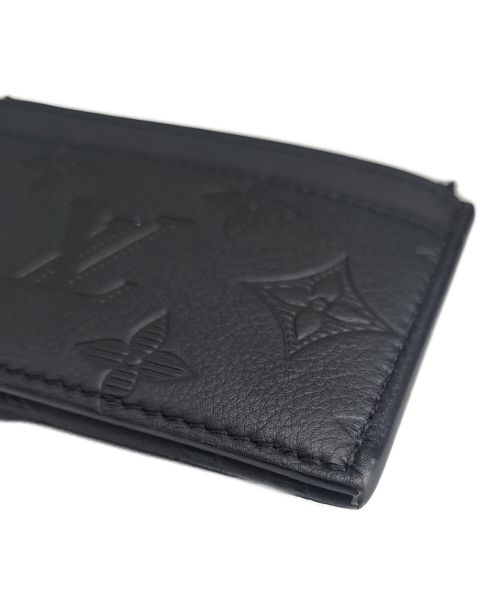 LOUIS VUITTON（ルイ ヴィトン）LOUIS VUITTON (ルイ ヴィトン) カードケース　コンパクト コインカード・ホルダー ブラックの古着・服飾アイテム