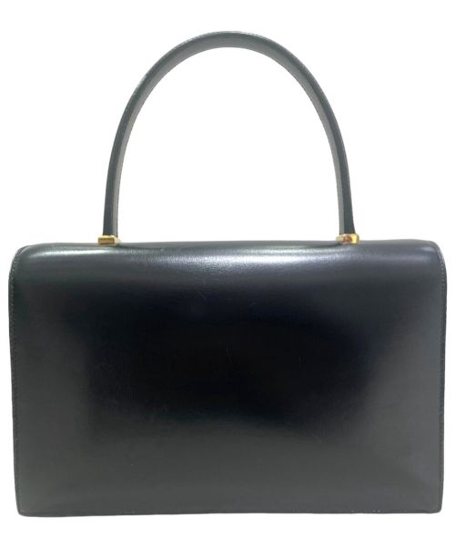 HERMES（エルメス）HERMES (エルメス) ピアノハンドバッグ ブラック×ゴールドの古着・服飾アイテム