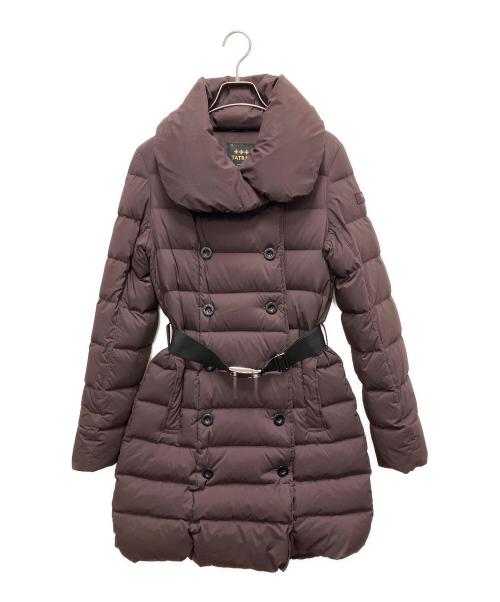 TATRAS（タトラス）TATRAS (タトラス) アゴーニャ/ベルト付ロングダウンコート ブラウン サイズ:2の古着・服飾アイテム