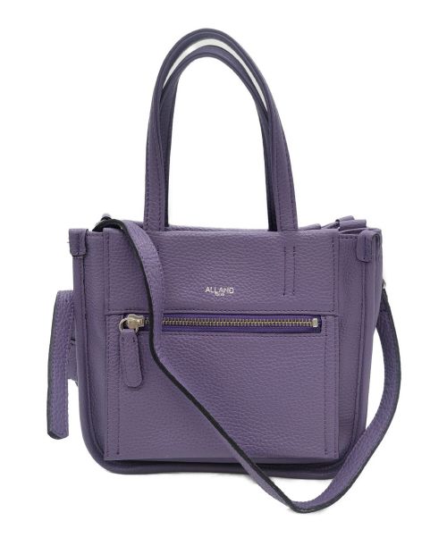 ALLAND（オルランド）ALLAND (オルランド) ハンドバッグ パープルの古着・服飾アイテム