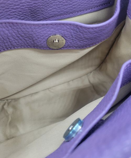 ALLAND（オルランド）ALLAND (オルランド) ハンドバッグ パープルの古着・服飾アイテム