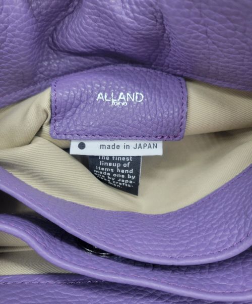 ALLAND（オルランド）ALLAND (オルランド) ハンドバッグ パープルの古着・服飾アイテム