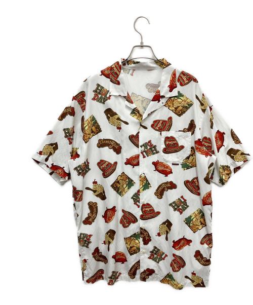 PAPAS（パパス）PAPAS (パパス) レーヨンコットンシャツ ホワイト サイズ:SIZE Lの古着・服飾アイテム