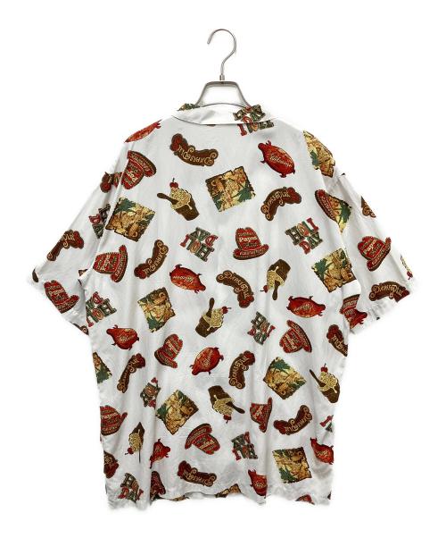 PAPAS（パパス）PAPAS (パパス) レーヨンコットンシャツ ホワイト サイズ:SIZE Lの古着・服飾アイテム