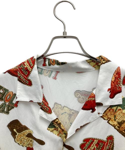 PAPAS（パパス）PAPAS (パパス) レーヨンコットンシャツ ホワイト サイズ:SIZE Lの古着・服飾アイテム