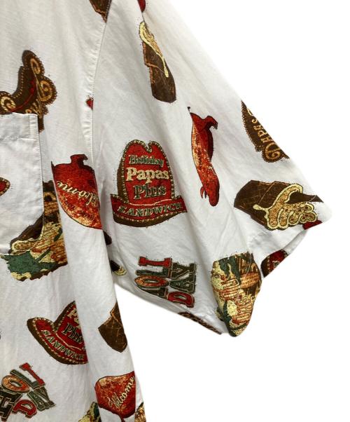 PAPAS（パパス）PAPAS (パパス) レーヨンコットンシャツ ホワイト サイズ:SIZE Lの古着・服飾アイテム