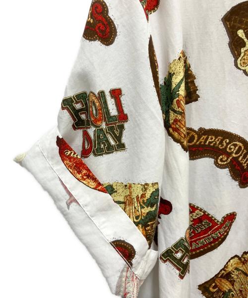 PAPAS（パパス）PAPAS (パパス) レーヨンコットンシャツ ホワイト サイズ:SIZE Lの古着・服飾アイテム