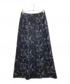 AKANE UTSUNOMIYA×Ron Hermanアカネウツノミヤ×ロンハーマン）の古着「ロングスカート」｜グレー×ブルー