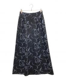 AKANE UTSUNOMIYA×Ron Herman（アカネウツノミヤ×ロンハーマン）の古着「ロングスカート」｜グレー×ブルー