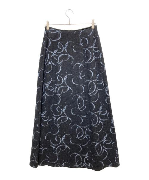 AKANE UTSUNOMIYA（アカネウツノミヤ）AKANE UTSUNOMIYA (アカネウツノミヤ) Ron Herman (ロンハーマン) ロングスカート グレー×ブルー サイズ:38の古着・服飾アイテム