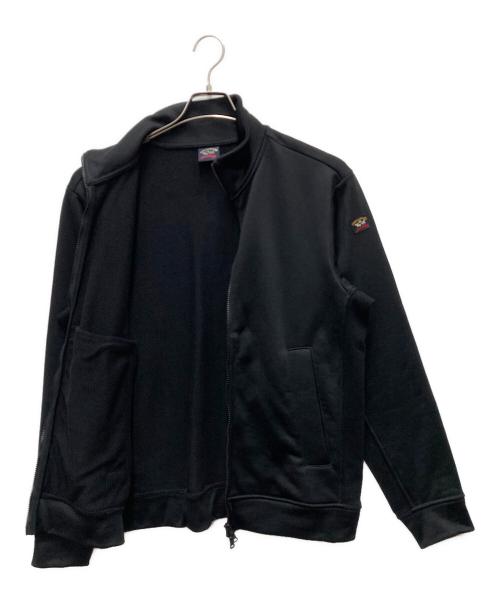 Paul&Shark（ポールアンドシャーク）Paul&Shark (ポールアンドシャーク) コットンポリエステルジャージスタンドカラージップブルゾン ブラック サイズ:Mの古着・服飾アイテム